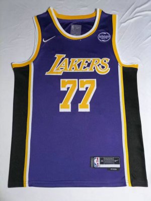 Maillot Lakers 77 Doncic 2025 Statement Edition Violet