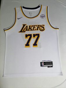 Maillot Doncic 77 Los Angeles Lakers 2025 Blanc