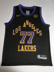 Maillot Los Angeles Lakers 2025 Doncic 77 City Edition Noir
