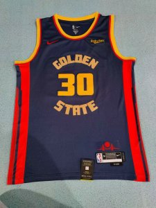 Maillot Nike NBA GOLDEN STATE WARRIORS 30 Curry 2025 Bleu