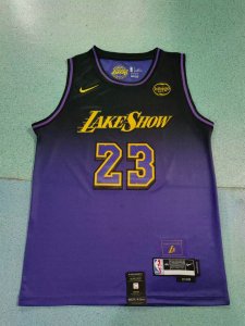Maillot NBA Lebron James Los Angeles Lakers 2025 Nike City Edition Mixtape