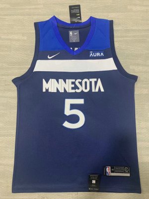 Maillot Nike Minnesota Timberwolves Icon Edition Anthony Edwards College Navy