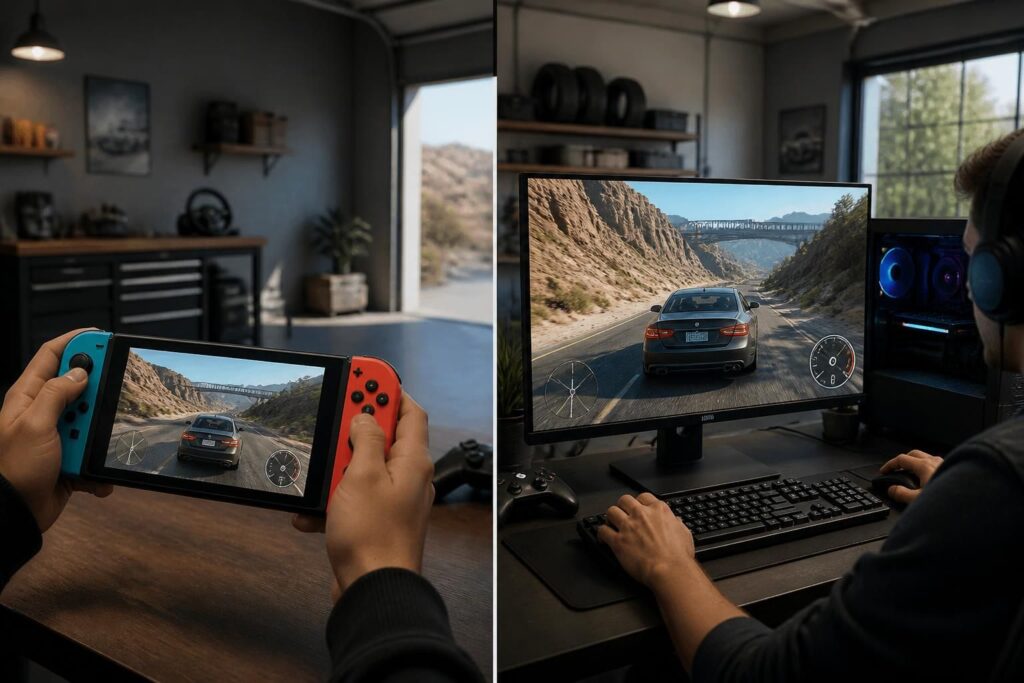 découvrez les principales différences entre beamng drive sur nintendo switch et la version pc, incluant les performances, les graphismes et les fonctionnalités pour une expérience de jeu optimale.