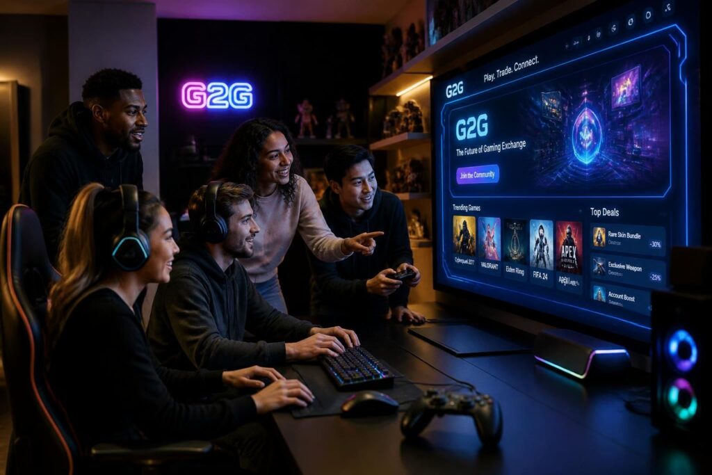 découvrez g2g, la nouvelle plateforme innovante qui transforme les échanges entre gamers en offrant un espace sécurisé et convivial pour acheter, vendre et échanger des objets de jeu.