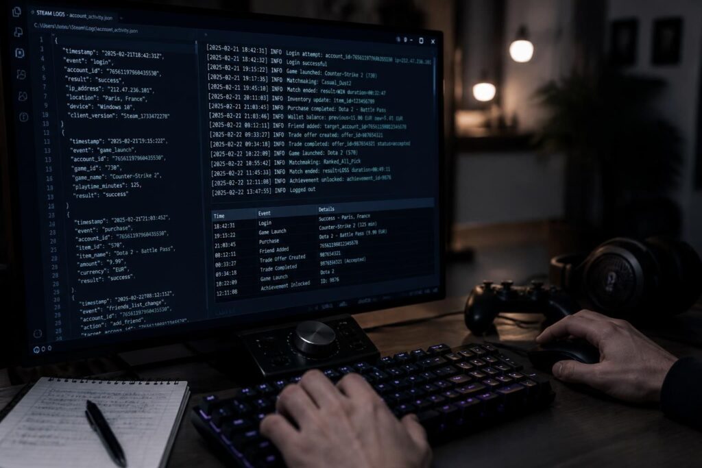 découvrez comment lire et interpréter les logs steam pour mieux comprendre l'activité de votre compte joueur et optimiser votre expérience de jeu.