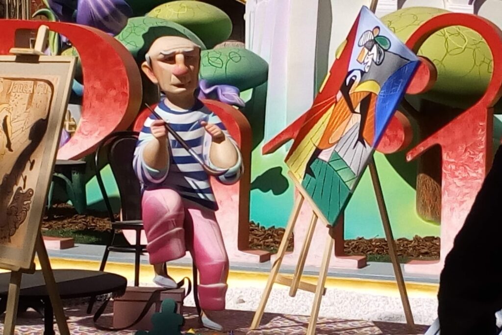 a couple of cartoon characters sitting next to each other