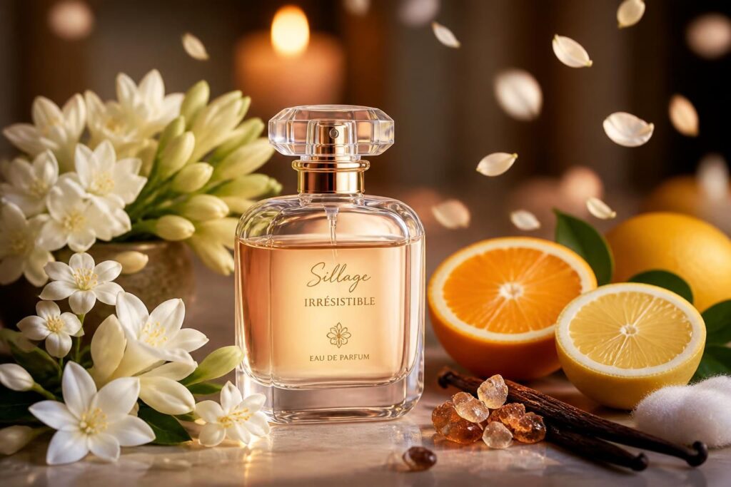 découvrez comment choisir les notes parfaites pour un parfum femme au sillage irrésistible et laisser une empreinte olfactive inoubliable.