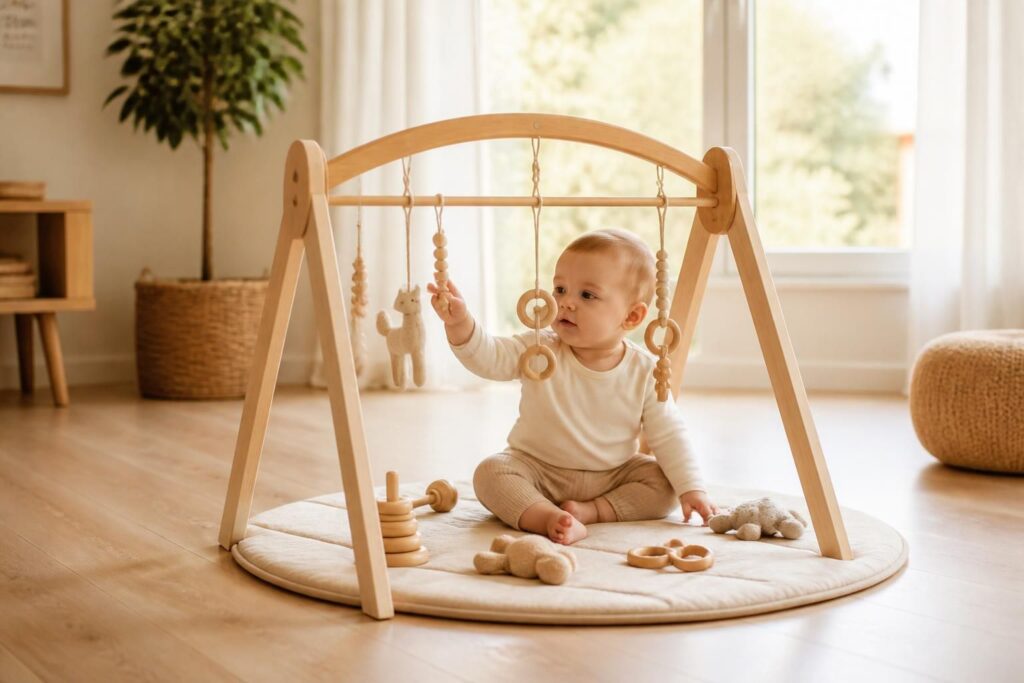 découvrez comment choisir une arche d’éveil montessori en bois adaptée à votre enfant et explorez des activités stimulantes pour favoriser son développement sensoriel et moteur.