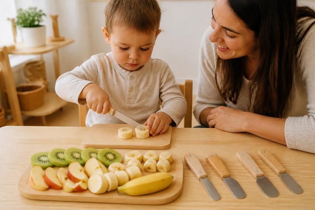 découvrez nos couteaux montessori pour enfants, conçus pour assurer sécurité et confort dès 2 ans, favorisant l'autonomie et le développement des compétences en toute confiance.