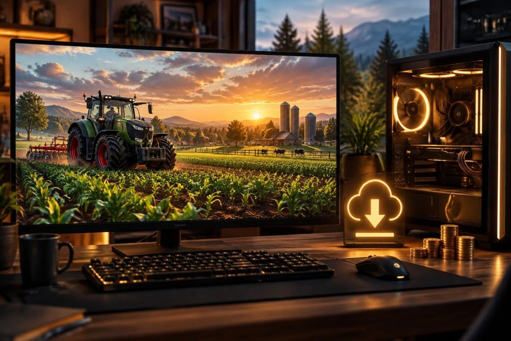 découvrez le prix de farming simulator 25 sur pc, la configuration requise et les plateformes fiables où télécharger le jeu.