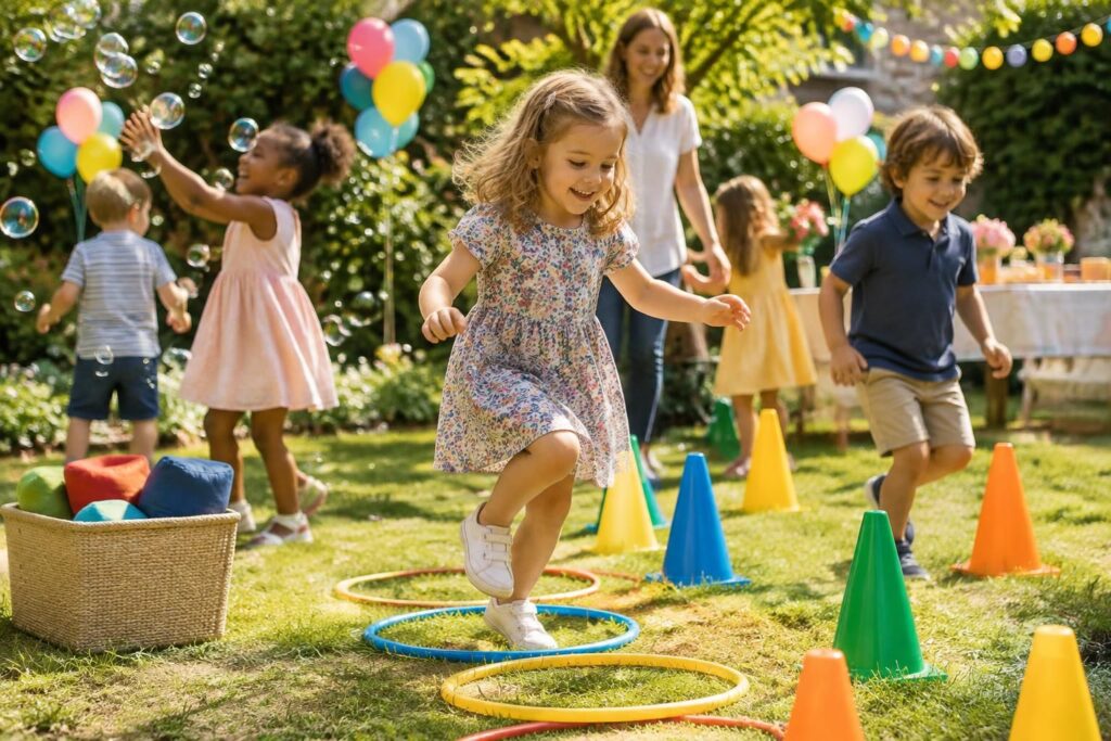 découvrez des jeux d’extérieur adaptés aux enfants de 4 ans pour un anniversaire plein de rires, de mouvement et d’animations ludiques.