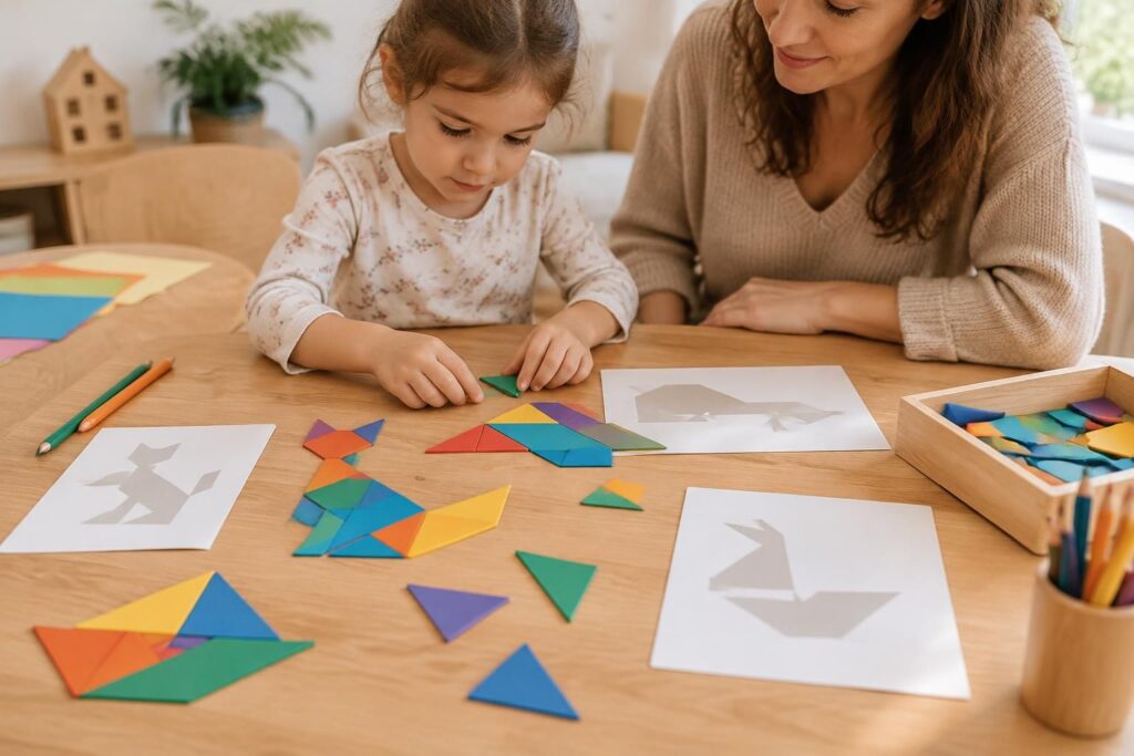 téléchargez un tangram montessori à imprimer et découvrez des idées ludiques pour développer la créativité, la logique et la motricité des enfants.